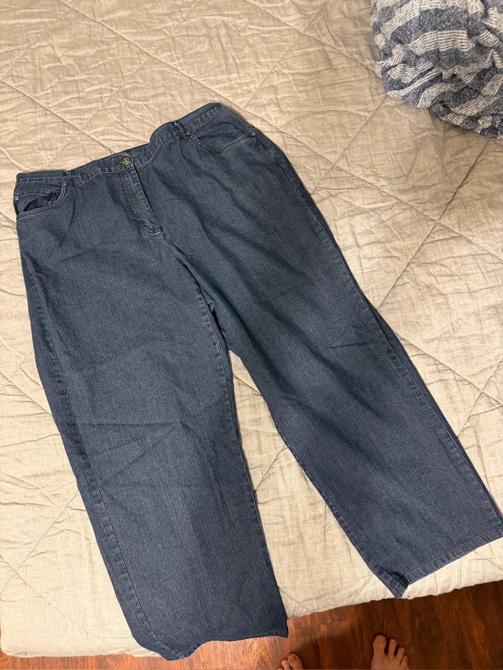 Ruby Rd. Men's Relaxed Dark Indigo Jeans
